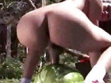 shemale fuck a watermelon