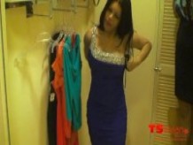 TS Vivian in the fitting room