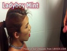 Ladyboy molesto da mamada