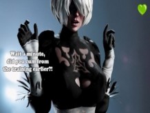 2B's Corruption Hentai JOI (Futanari, assplay, juego de respiración, facesitting, oral, CEI, Sissy training)