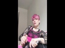 tgirl solo anal y consigue interrumpido