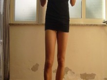 vestido negro nalgadas - travesti adolescente - jessykyna