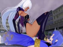 FUTA SUPER ROBOT SUZUKA X XENOSAGA T-ELOS (3D HENTAI)