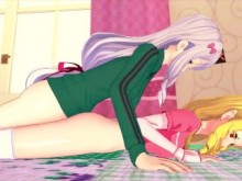 Tapa Profesora de manga erótica Izumi Sagiri X Imagen LF Yamada (3D Hentai)