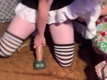 Maid Trans Boy recibe creampie por Bad Dragon, John