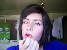 Virgin Femboy quiere ser mujer para siempre. gran corrida