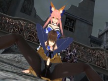 Mae Fate de Kishinami Futanari Tamamo de esta noche