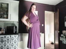 Sexy trans bbw en tacones y un vestido vintage