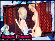 Genshin Impact: FUTA Jean se folla a Lumine con su gran polla, luego se vincula con una strapon.