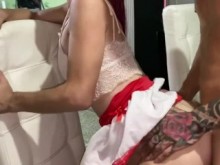 1 parte Domiciliario folla duro mi coño hasta dejar su leche Adentro y dejar mi pizza paga