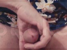 Big Dick Trans Domme Stroke-for-Stroke Masturbation Challenge-10 minutos con acabado explosivo