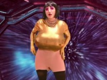 Máscara femenina de malabaría mariquita puta