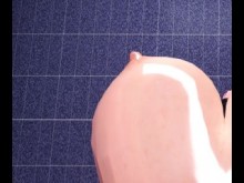 Realidad virtual de la niña Realidad virtual Futa Expansión de la expansión (Animación 3D)