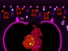 FUTA WITCH Succubus folla una calabaza