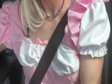 Carsolo Wanklane-TGirl solo eyacula