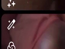 Haciendo que DL se corra en FaceTime acariciando mi bonita polla