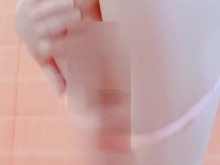 Crossdresser sissy solo play