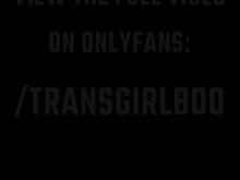 Trans E-Girl juega consigo misma usando sus auriculares Kitty y se corre