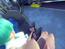 Taker POV futa Hatsune MIku te folla el estrecho coño en un lugar público (PORNO 3D 60 FPS)