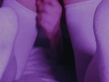 Transexual mariquita manos libres semen