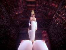 [MARIO] La luna de miel de Futa Bowsette y la Princesa Peach (PORNO 3D 60 FPS)