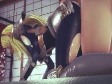 [LIGA DE LEYENDAS] Futa Sona domina a Lux (PORNO 3D 60 FPS)