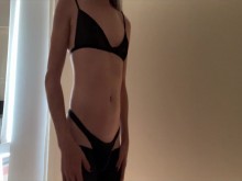 mariquita preparándose para su día