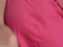 Me corro con un camisón rojo mmm