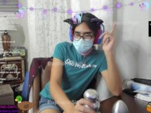 ¡Trans Girl Streamer abre la caja del regalo de cumpleaños! ???????? ¡¡Un tapón anal de 3"!! (no desnudo)