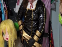 Kigurumi PVC Cosplay Breathplay Tubo de entrepierna y vibrador