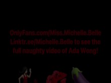 La cosplayer de Ada Wong monta su enorme consolador de 11"