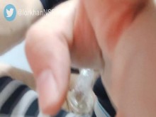 Trans Enby follando con su Fleshlight + masaje de próstata