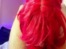 Chupando una polla dura y deliciosa