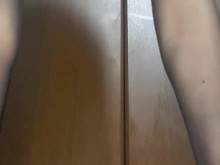 パンチラ スクワット 企画 エロ ギャル 小悪魔 タイツ ストッキング トランス 貧乳 　女装子 男の娘 PSH NSFW japanese transgender amateur hentai