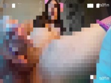 TGirl Kitty Cosplay haciendo entrenamiento anal con corrida- Ts0f1m