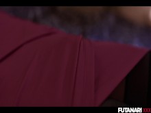 Futa rubia caliente se folla a su pequeña mejor amiga con una gran corrida