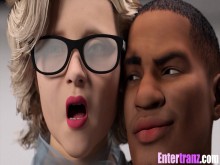 La sexy BBC se folla a su sexy secretaria trans por toda la oficina