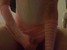 Travesti masturbándose