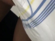Tocándome en una Abena M4 recién mojada