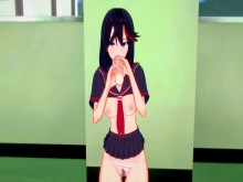  RYUKO SE FOLLA A FUTA MAKO EN LA ESCUELA