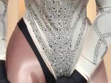 El coño cachondo de Beyonce (máscara de mujer, trans, travestismo, tacones altos, máscara, vibra, piernas)