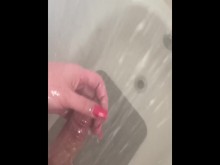 Juego de ducha/ Corrida cachonda de T-girl