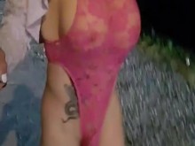 Grandes tetas mariquitas en público