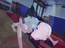 Dos futa yandere golpeando - Ayano X Saiko con intercambio